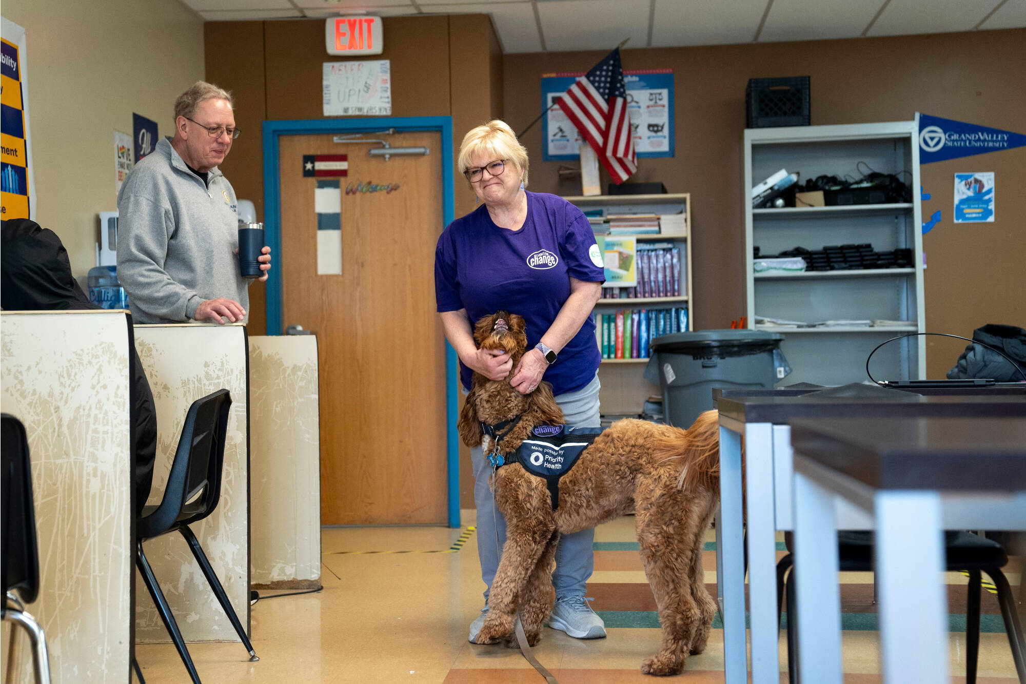 Canines for Change staff with Beau